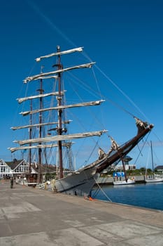 Sailing Ship,Port of Heligoland