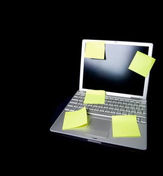 Sticky Note on Laptop