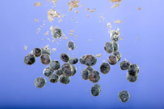Blueberry Water Background