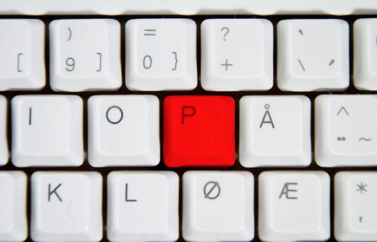 Computer Keyboard Letter P