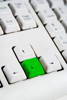 Arrow Keys Down Green