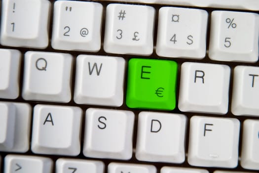 Computer Keyboard Letter E