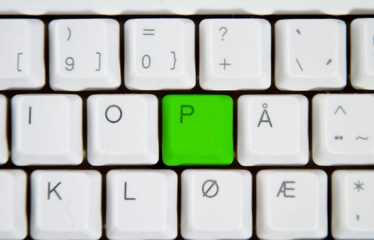 Computer Keyboard Letter P