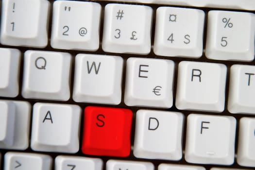 Computer Keyboard Letter S