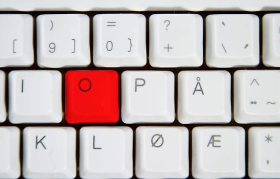 Computer Keyboard Letter O