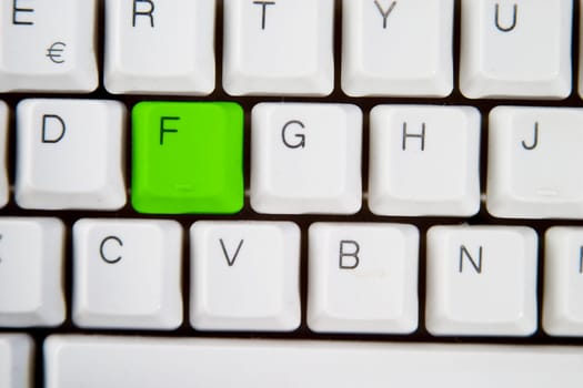 Computer Keyboard Letter F