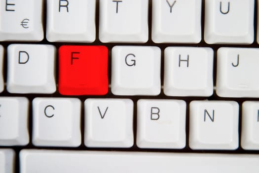 Computer Keyboard Letter F