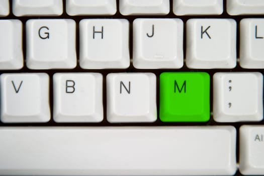 Computer Keyboard Letter M