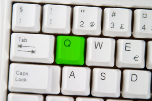 Computer Keyboard Letter Q