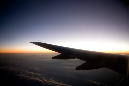 Sunset Airplane