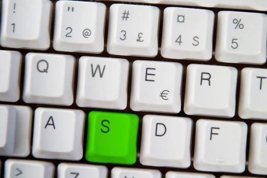 Computer Keyboard Letter S