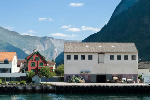 Mountain Village in a Fjord
