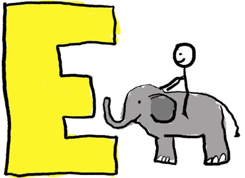 Letter E