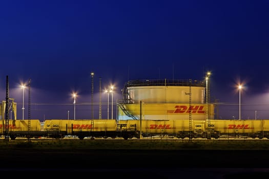DHL tank farm at Leipzig Halle Airport