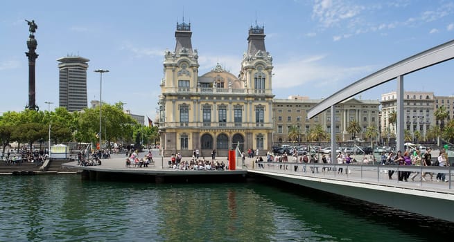 At the Old Port of Barcelona