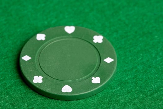 Green Poker Chip