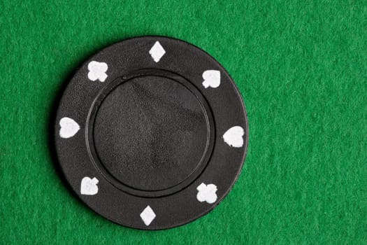 Black Poker Chip