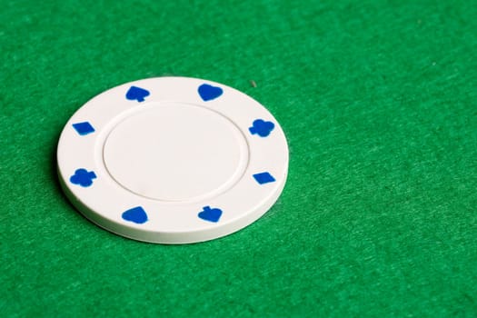 White Poker Chip