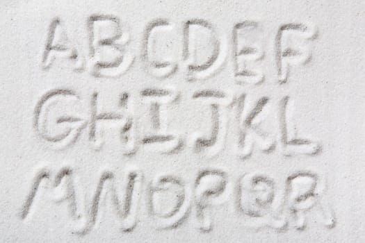 Sand Alphabet