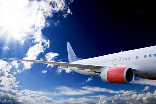 Airplane in Sky
