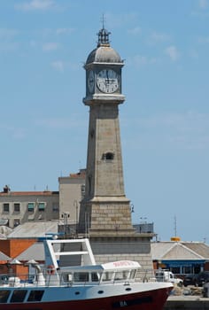 At the Port Vell of Barcelona