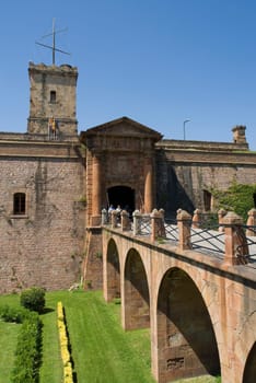 Fortress above Barcelona at Montjuic