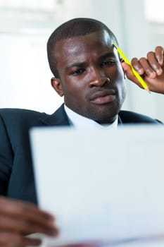businessman talking on the phone
