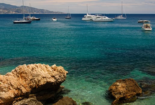 Boats on the Riviera,South of France