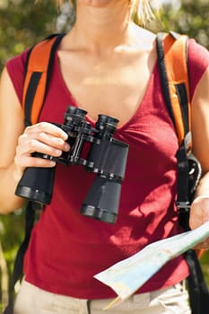 woman hiking