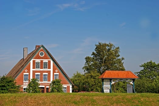 Farm with Wedding Gate Old Country