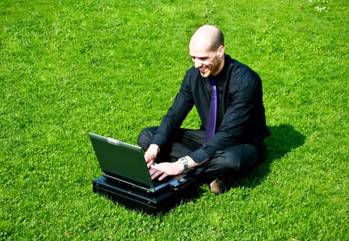 working outdoor