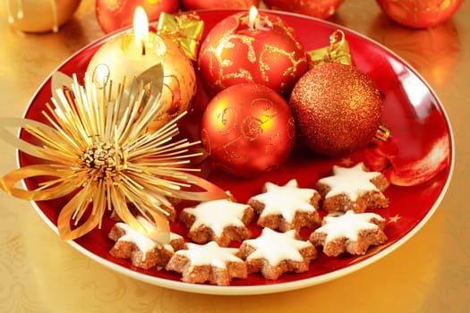 Christmas cake and cookies