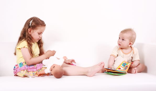 Adorable kids playing