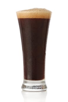 Cold Stout beer glass isolated