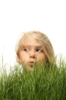 girl in grass