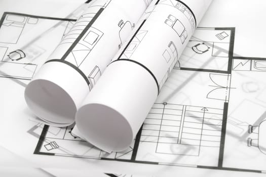 Blueprints of architecture