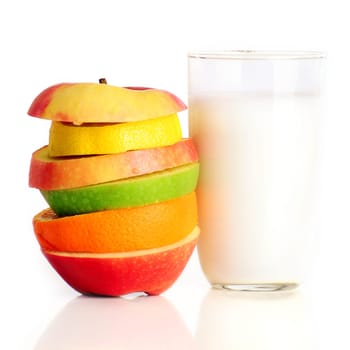 Fruit and milk