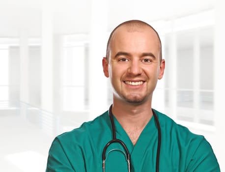 portrait of young surgery inside