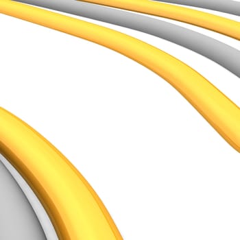 Orange and gray curves background