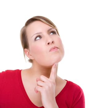 Pensive young woman