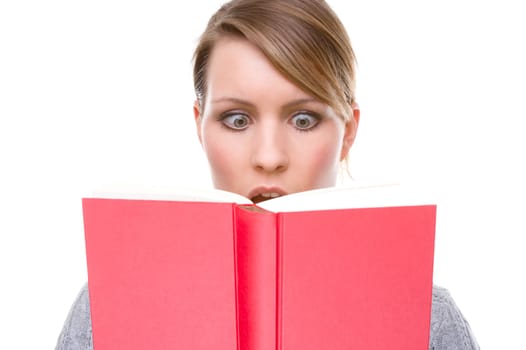 Young woman with a book