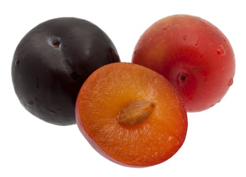 blue and red plum