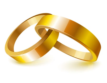 Gold wedding rings