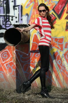 Fashion woman posing