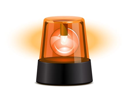 Orange flashing light