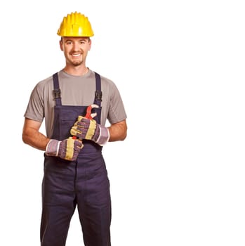 handyman on white