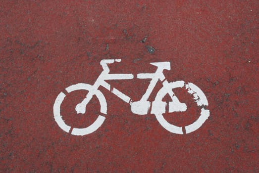 Bike lane on a bright day