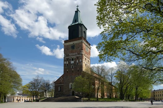 The largest surviving church in Finland. Built in the 14th century,the episcopal seat of the Evangelical Lutheran Church in Finland. Rebuilt after a city fire in 1827 with a new spire
