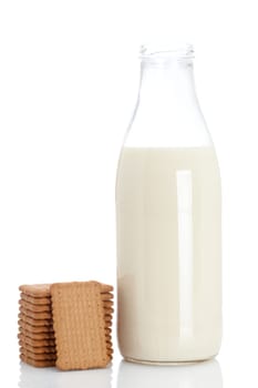 Cookies and milk bottle