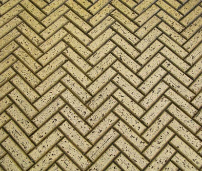 Unique brick walkway pattern